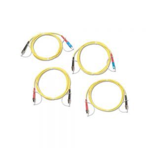 Комплект одномодовых тестовых эталонных кабелей Fluke Networks SRC-9-SCFC-KIT (2 м) для тестирования оптоволоконных кабелей FC (2 SC/FC, 2 FC/FC)